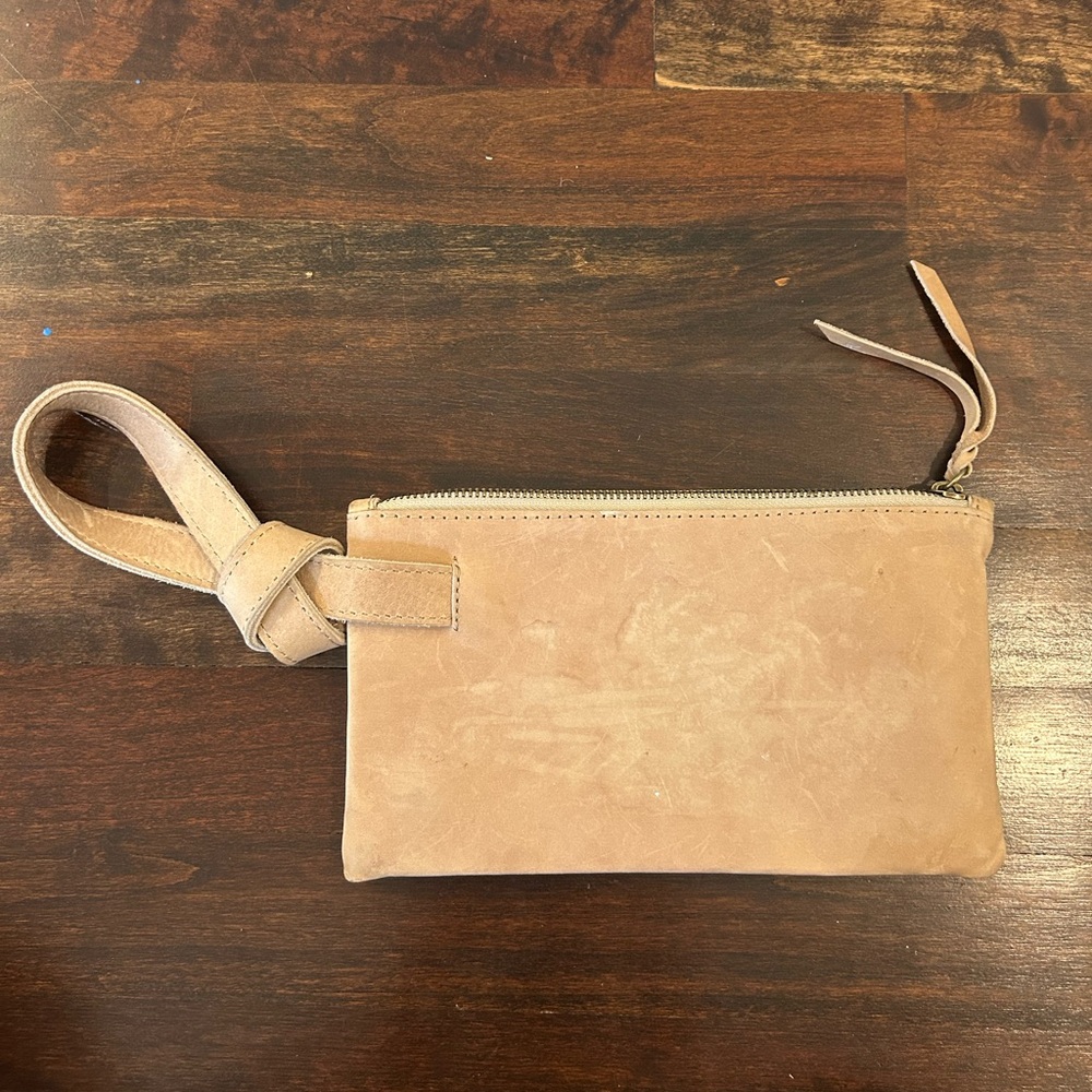 Able Tan Leather Wristlet - Picture 2 of 4
